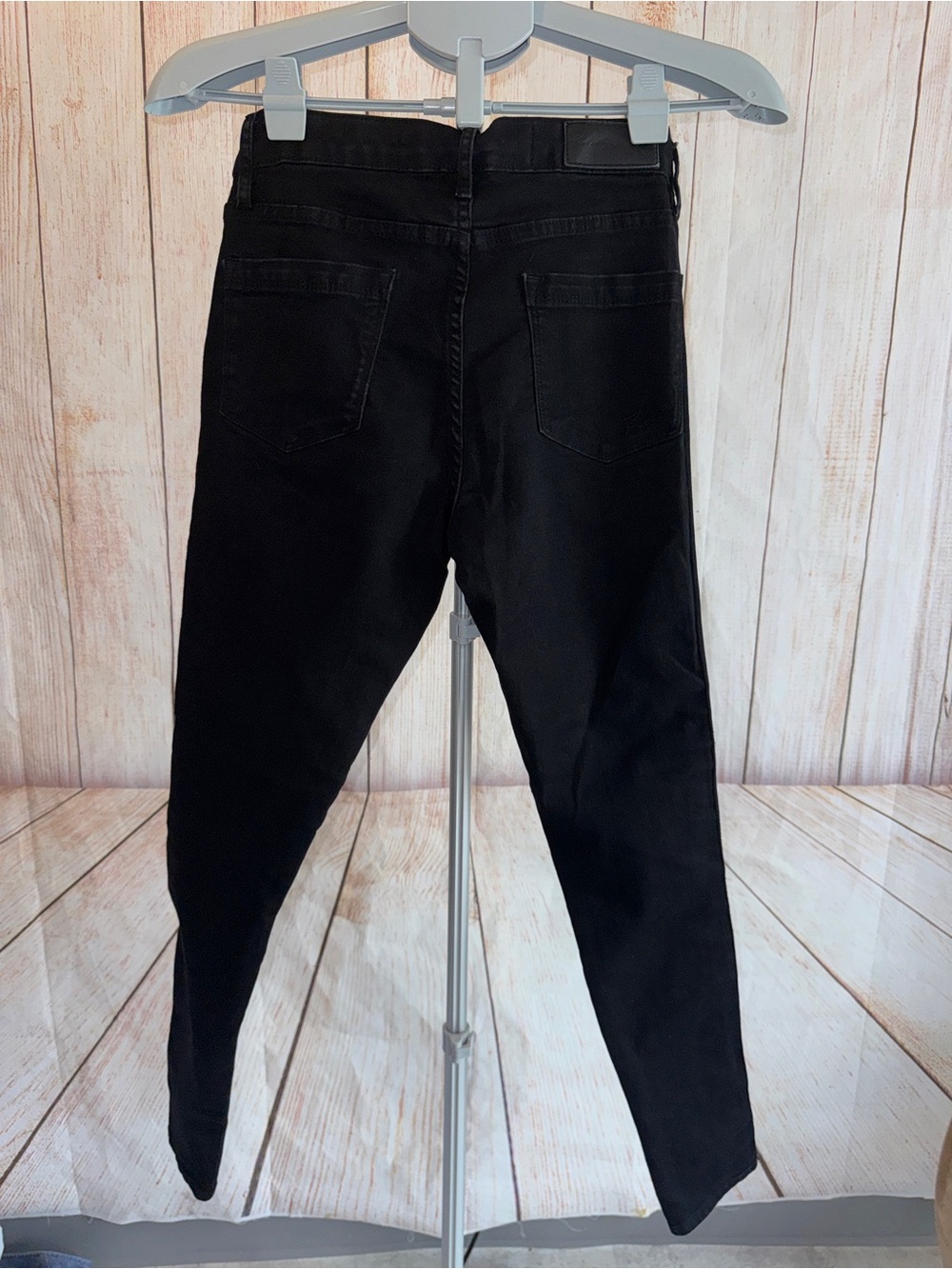 Karl Lagerfeld Paris Black Side-Stripe Jeans for Women Sz 2 - Picture 4 of 5